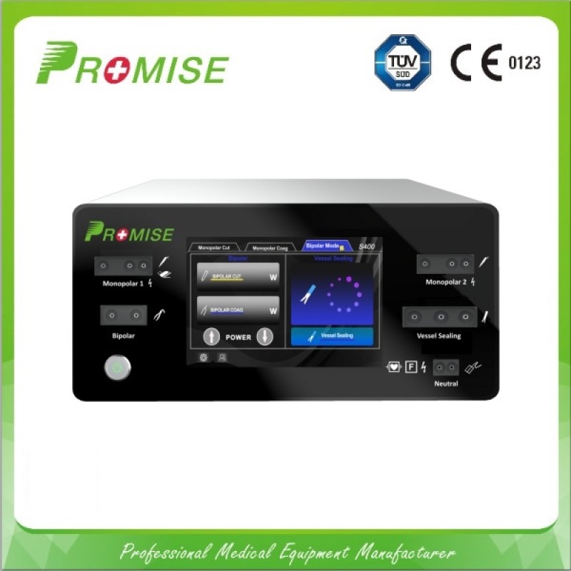 PROMISE S400 400W Multi-functional High Frequency Electrosurgical Unit with Full Touch Screen and Dual Surgeon Vessel Sealing