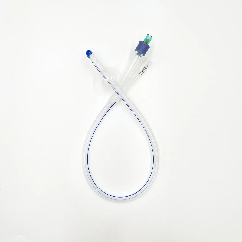 2-Way Silicone Foley Catheter, 100% Silicone, Sterile Single Use, 8-26 Fr